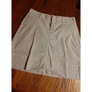 Good Used Condition Women's Size 4 Blue White Pinstripe Merona Mini Skirt